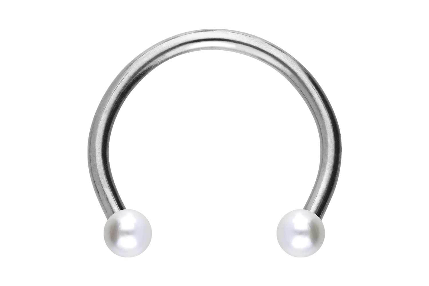 Chirurgenstahl Hufeisenring Piercing SYNTHETISCHE PERLEN